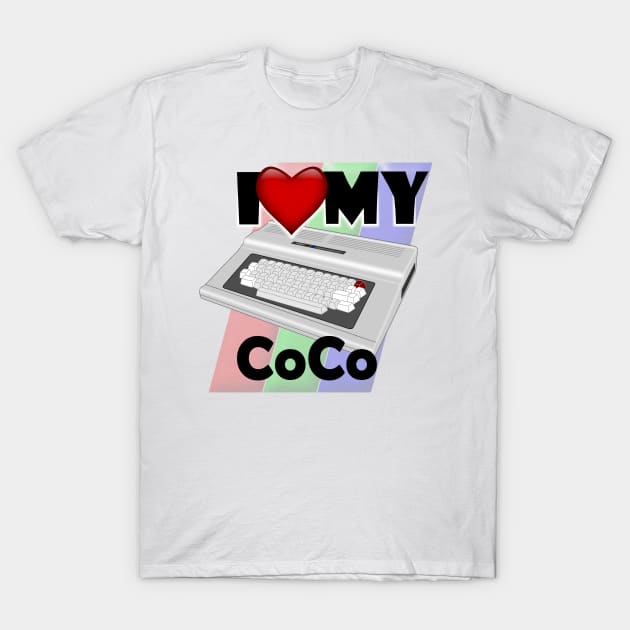 I love my CoCo background T-Shirt by sgarciav